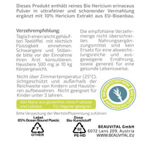 Bio Hericium (Hericium erinaceus, Lion’s Mane) Pulver 100 g aus EU-Anbau