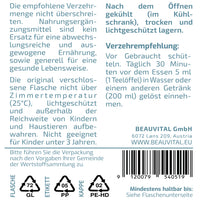 Verzehrempfehlung Vitalpilz Flüssigextrakt