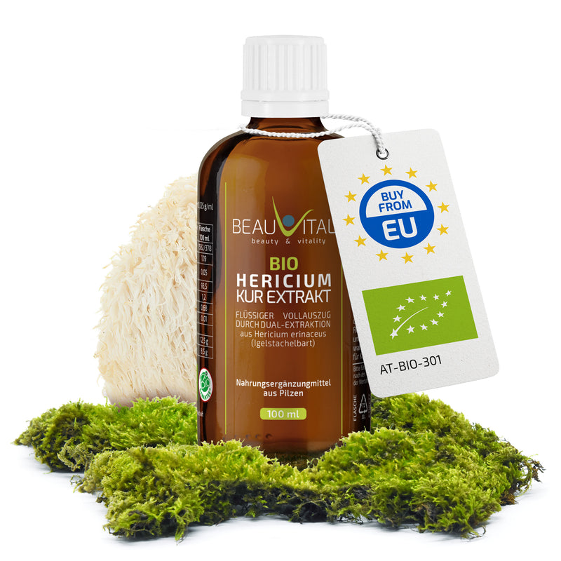 Bio Hericium (Hericium erinaceus) Flüssigextrakt 100 ml – Dualextrakt