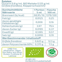Nährwerte Maitake Flüssigextrakt