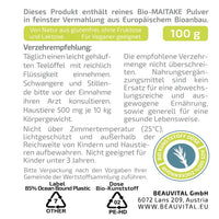 Verzehrempfehlung Maitake Pulver