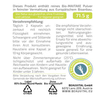 Verzehrempfehlung Maitake Kapseln
