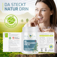 Bio Ashwagandha KSM-66 von BEAUVITAL da steckt Natur drin 