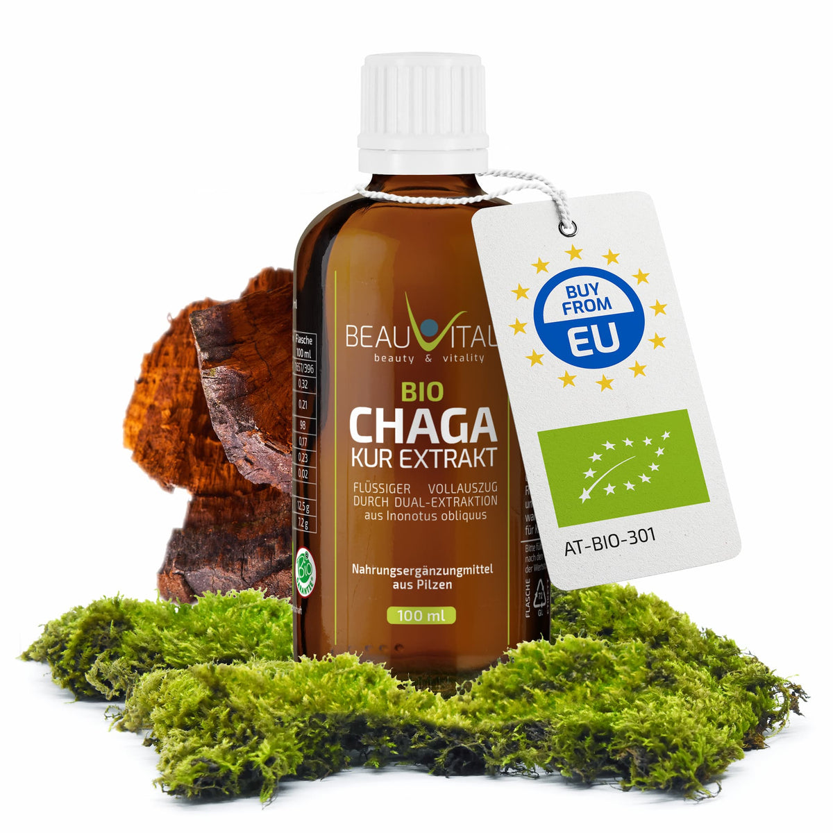 Bio Chaga Kur Extrakt Flüssigextrakt von BEAUVITAL