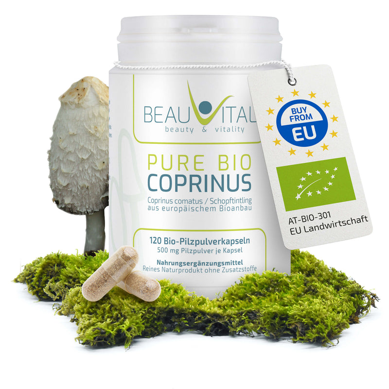Pure Bio Coprinus Schopftintling Kapseln von BEAUVITAL