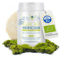 Pure Bio Hericium Pulver PLUS 10% Extrakt von BEAUVITAL 
