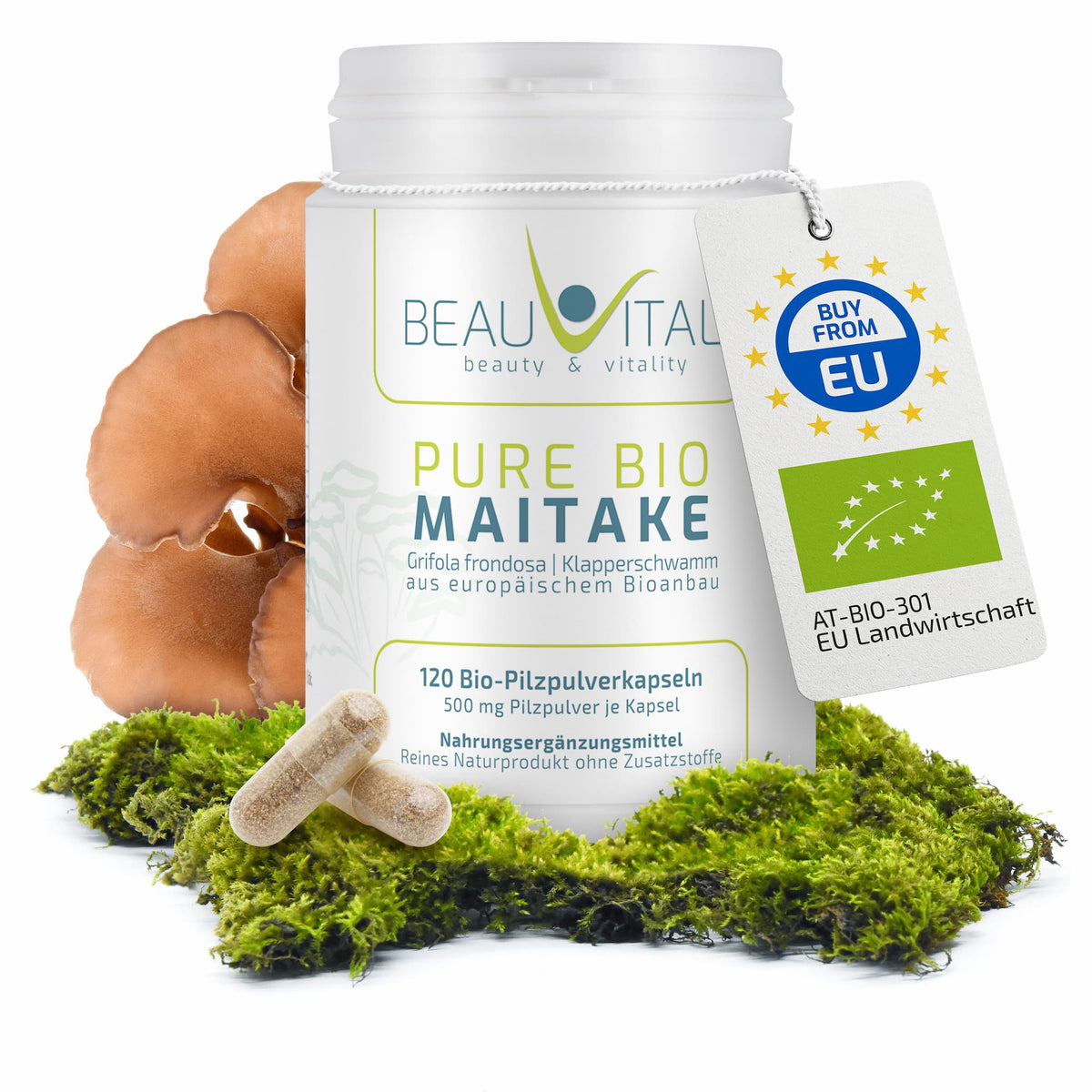 Pure Bio Maitake Kapseln von BEAUVITAL