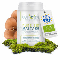 Pure Bio Maitake Pulver von BEAUVITAL Etikett